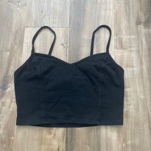 Cropped Black GARAGE Tank Size M